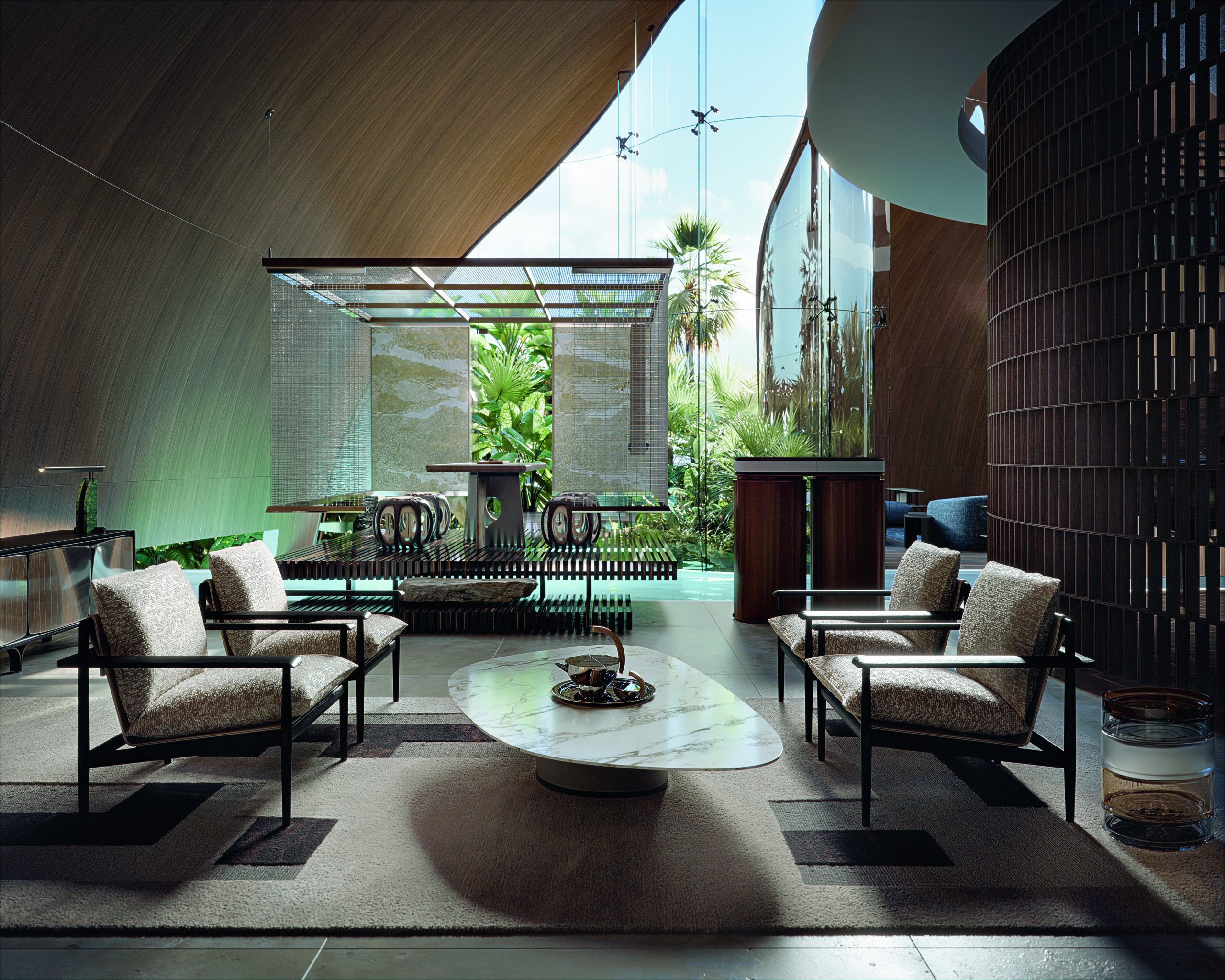 Salon · villa Dante Bini, Modène