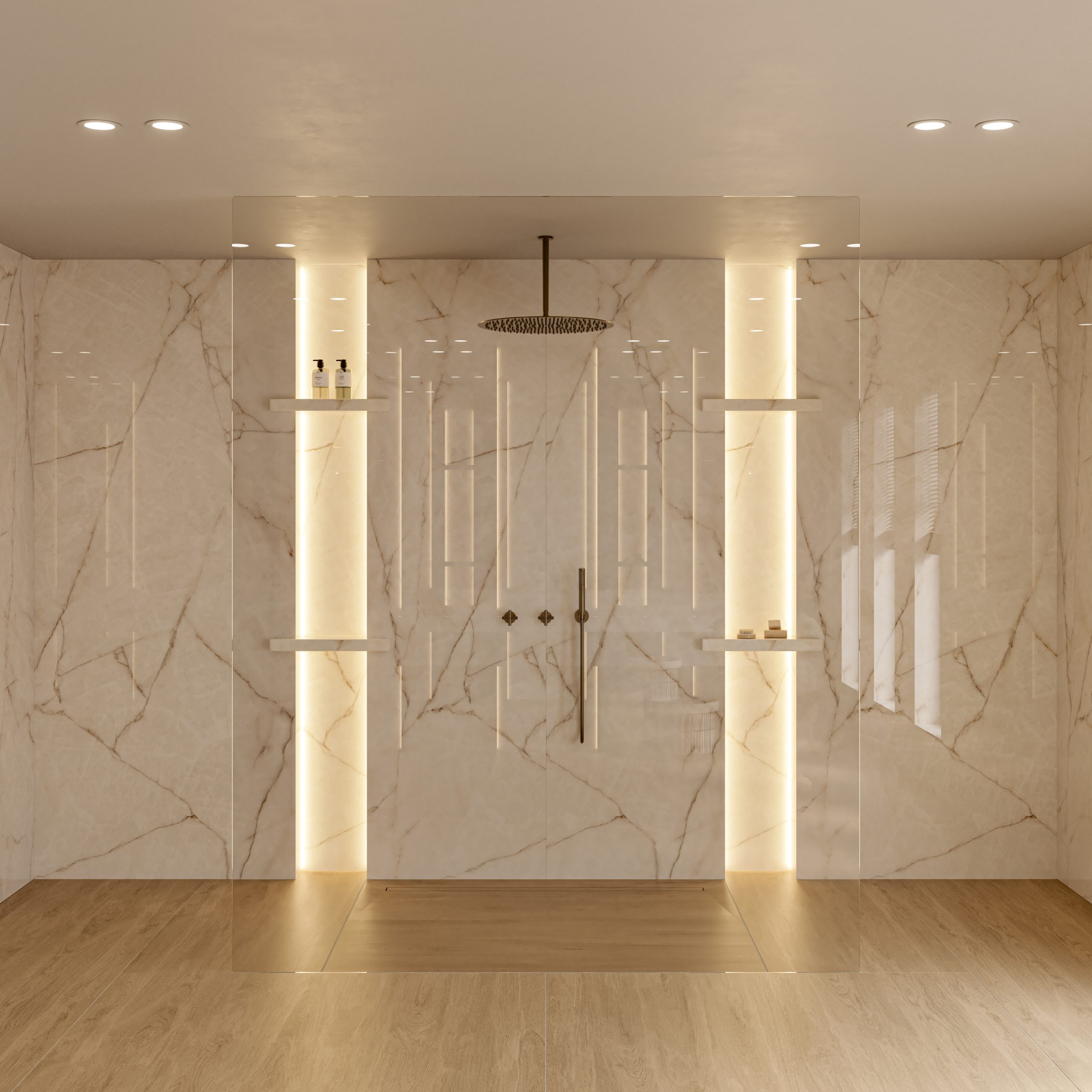 Salle de bains en Dekton® Artik Nodes