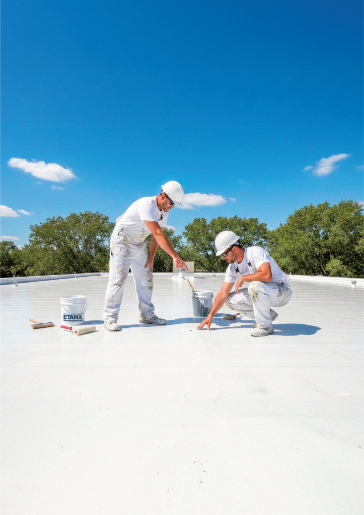 Application de la gamme Cool Roof ETANX