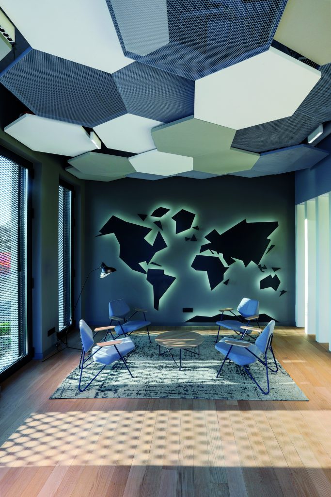 Réalisation en plafond acoustique